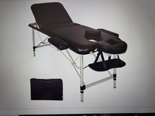 Juskys Massageliege 3 Zonen klappbar – Aluminium Massagetisch höhenverstellbar