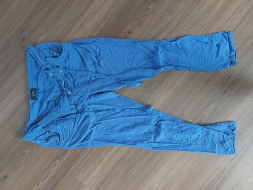 Hose,boyfriend,Stoff,blau,mit