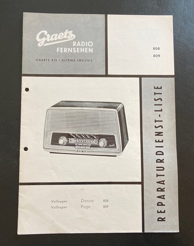 Original prospekt graetz - ,