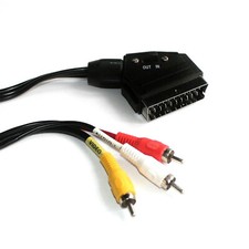 2m Scart-Cinch-Adapter-Kabel