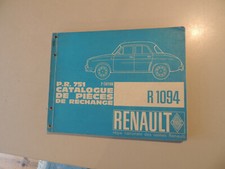  Ersatz Teile Katalog parts catalog ue Renault R1094 Dauphine 2. Ausgabe 09.1964
