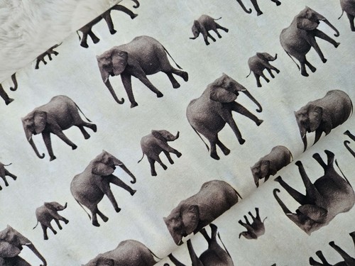 Baumwolljersey elefant 50cm - baumwolljersey,