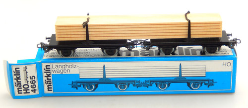 Märklin 4665 langholzwagen - h0,