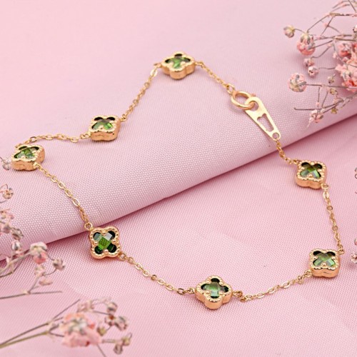 Gelbgold 585 armband blume - armband,