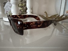 Gucci Sonnenbrille Schwarz-Braun Leo  GG 2414/9 Neuwertig