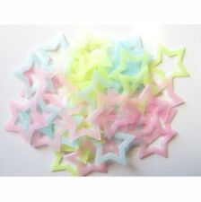 Fluoreszierende Sterne Wand-Tattoos Leuchtend Deko Aufkleber Basteln Kids 94*