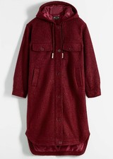 Lockerer Mantel in Wolloptik Gr. 44 Ahornrot Damen Winter-Mantel Jacke Coat Neu*