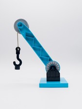LEGO® DUPLO® Kranarm blau Eisenbahn Baustelle Seilwinde Haken drehbar Ersatzteil