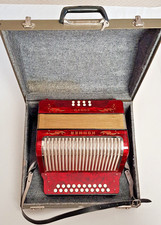 Hohner Corso C-F im Koffer, Akkordeon, Handharmonika, diatonischer Zweireiher