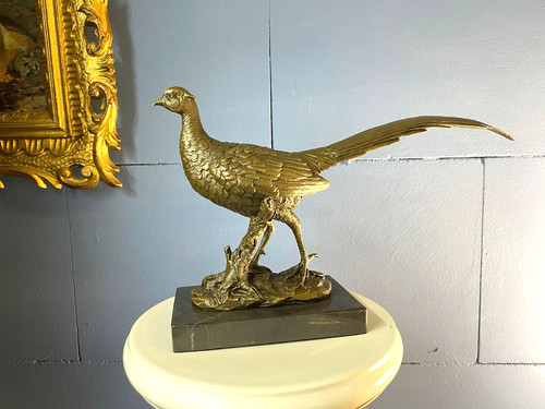 Bronze skulptur fasan art - skulptur,