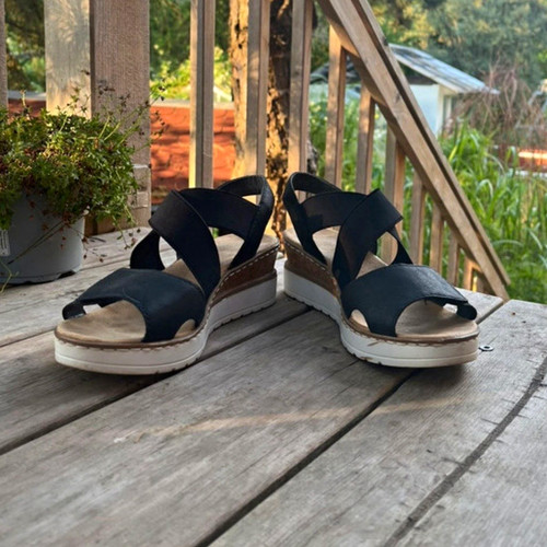 Rieker damen sandalen - rieker, schwarz