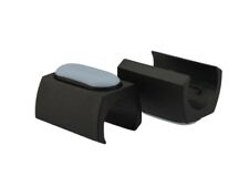 4 x Klemmschalengleiter PTFE Ø 16-17mm schwarz Zapfen Stuhlgleiter Freischwinger