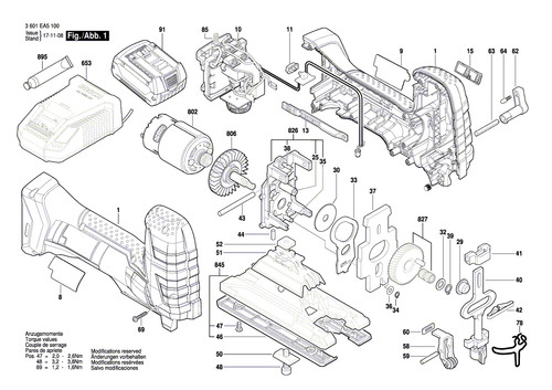 Bosch ersatzteile für gst - ersatzteile,