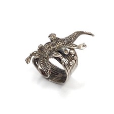 925 Silver Ring Marcasite