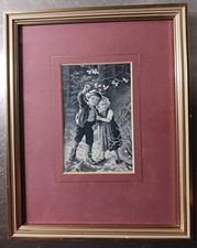 Seidenbilder mit Passepartout,  gerahmt