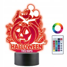 Personalisierte 3D LED Nachtlampe Halloween Micky Maus