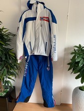 Ski-Set Ski-Jacke Skihose Herren Nebulus Größe L Weiß Blau