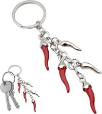 Schlüsselanhänger Herz Horn Anhänger Chili Horn Glücksbringer Scharmützel