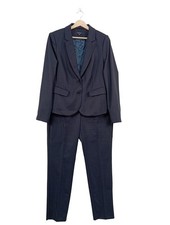 COMMA Hosenanzug Damen Anzug Gr. DE 40 blau Business-Look