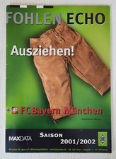 Borussia Mönchengladbach * Fohlenecho * 28.07.2001 * Bayern München * Ausgabe 1