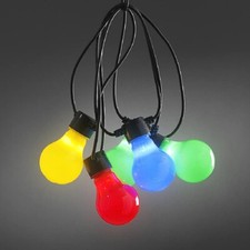 LED Biergartenkette bunt 20