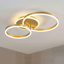 SENFAY LED Deckenleuchte Gold