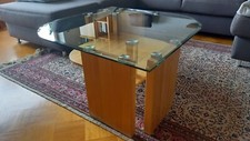 Couchtisch, Glastisch,  Wohnzimmertisch, Tisch mit Ablagen