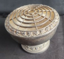 Vintage Rosenschale mit Deckel & Halter