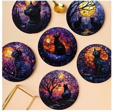 6 im Set Untersetzer Holz