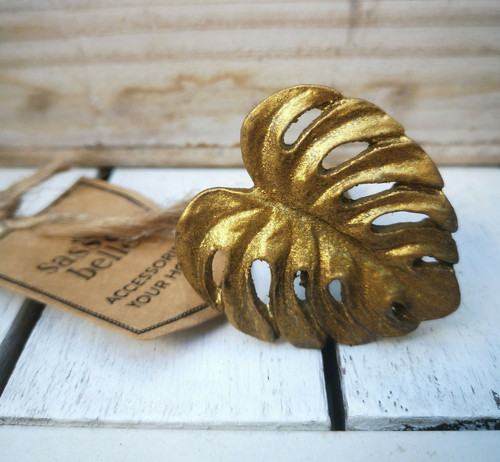 Möbelknopf vintage monstera - möbelknopf,