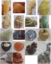 18x Klaus / Bärbel Drexel Edelsteine_Edelstein-Tiere_Steinobjekte_Glücksbringer