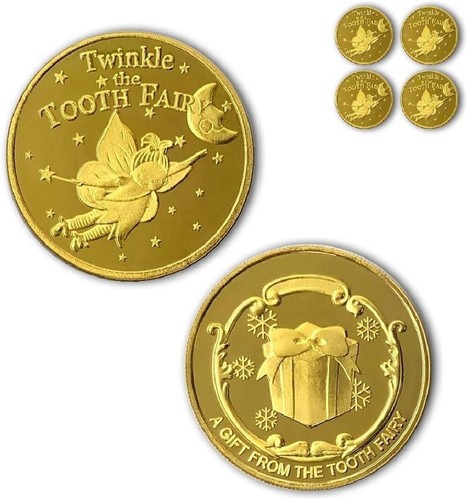 Zahnfee goldmünzen set - set, kinder