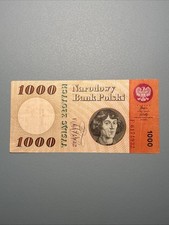 Polen Banknote 1000 Zloty 1965 Kopernikus F 6174932 NBP Sehr guter Zustand