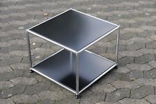 USM Haller Beistelltisch Tisch Druckertisch RAL 9011 Graphitschwarz  54x54x40cm