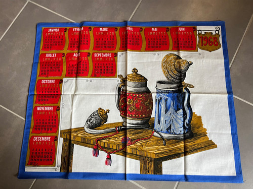Tuch alter werbekalender 1968 - alter,