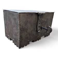 Kleine Eisentruhe Miniatur Eisenkassette Kriegskasse Renaissance Wohl Um 1650