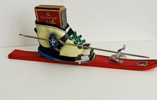 Vintage Souvenir, Streichholz Halter , Skischuh, Mayrhofen