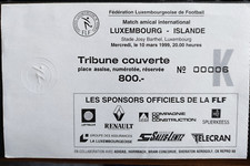 Ticket  Luxemburg - Island