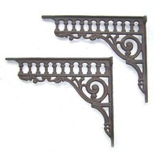 2 REGAL KONSOLEN NOSTALGIE ANTIK GRÜNDERZEIT STIL REGALKONSOLEN GUSSEISEN NEU