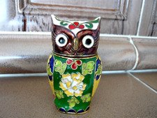 Cloisonne Eule Dose Figur