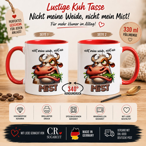 Lustige kuh tasse nicht meine - kuh,