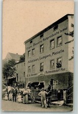 13648151 - 8321 Rathmannsdorf Alteisen-Verwertung E.G. Sauer Foto AK Leim loest