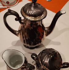 WMF Silberporzellan Kaffee-Set Kanne +Milch +Zucker ohne chips