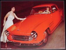 Wartburg 313 Sport (Prototyp rot), Frühjahrsmesse 1957, Druck 2006, ca. 30x40cm