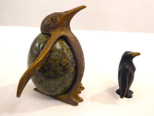 Pinguin aus metall w - aus,