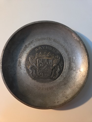 Zinnteller bayern wappen - zinnteller,