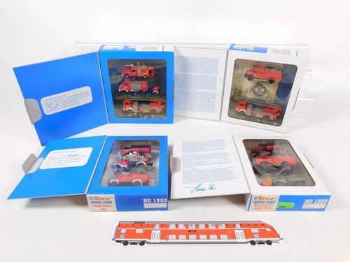Roco 4x set feuerwehr - roco, h0