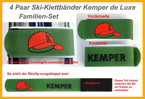 Paar ski klettbänder kemper - ski-klettbÄnder,