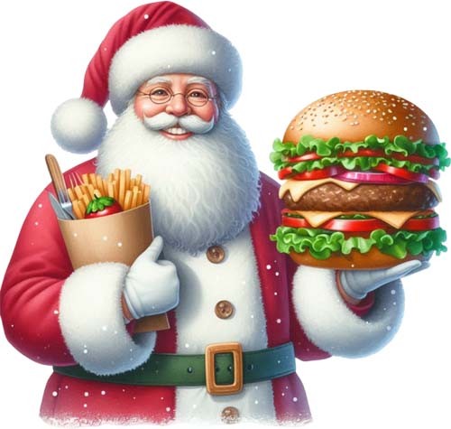 Bunte weihnachten santa - bunte,