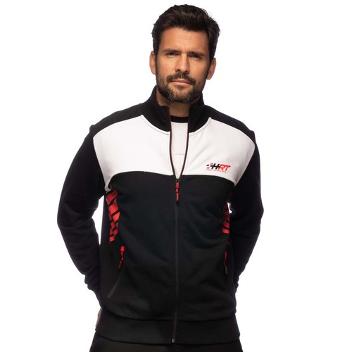 Hrt sweatjacke racing schwarz - sweatjacke,